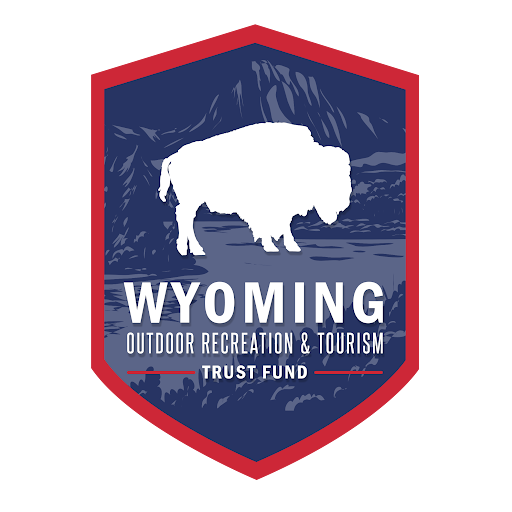 Outdoor Recreation Tourism and Trust Fund Bison, Red, White and Blue Badge logo